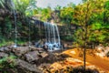 Tropical waterfall HDR image Royalty Free Stock Photo