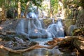 Tropical waterfall in the indonesian jungle Royalty Free Stock Photo