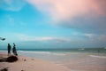 Tropical Zanzibar Beach Sunrise on the waves