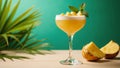 Tropicalstyle coconut juice mixed drink Royalty Free Stock Photo