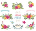 Tropicana Summer Flower Elements