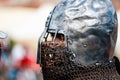 TROSTYANETS, UKRAINE - JUNE 30, 2018: knights tournament festival fight on arena