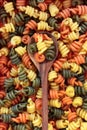 Trottole Tricolour Pasta Royalty Free Stock Photo