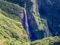 Trou de Fer waterfall in La Reunion island Royalty Free Stock Photo
