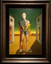 The Troubadour, painting by Giorgio de Chirico Royalty Free Stock Photo