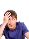 Troubled Young Man Royalty Free Stock Photo