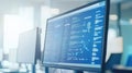 Troubleshooting a blue screen error, understanding and resolving computer system crashes for optimal performance Royalty Free Stock Photo