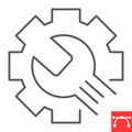 Troubleshooting line icon