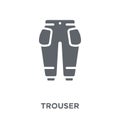 Trouser icon from Clothes collection.