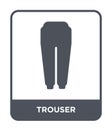 trouser icon in trendy design style. trouser icon isolated on white background. trouser vector icon simple and modern flat symbol