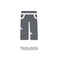 Trouser icon. Trendy Trouser logo concept on white background fr