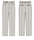 Trouser of narrow fitting sketch template illustration