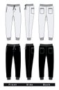 Trousers pants men black and white Royalty Free Stock Photo