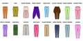 Trousers for woman set.