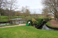 Trout fish farm in cotswolds England Royalty Free Stock Photo