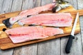 Trout fillets Royalty Free Stock Photo