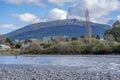 Trout Fishing at Turangi in New Zealand Royalty Free Stock Photo