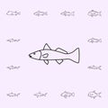 trout icon. Fish icons universal set for web and mobile