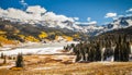 Trout Lake Colorado in Autumn Royalty Free Stock Photo