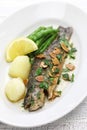 Trout meuniere amandine