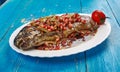 Trout with Pomegranate Sauce