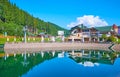 The Trout Pond, on July 25 in Bukovel, Ukraine