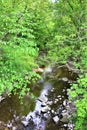Trout River Stream, Franklin County, Malone, New York, United States Royalty Free Stock Photo