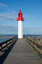 Trouville lighthouse, Normandy Royalty Free Stock Photo