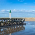 Trouville lighthouse, Normandy Royalty Free Stock Photo