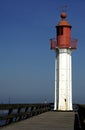 Trouville sur Mer lighthouse in Normandy Royalty Free Stock Photo
