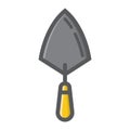 Trowel filled outline icon, build and repair Royalty Free Stock Photo