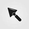Trowel icon. Construction, building tool symbol Royalty Free Stock Photo