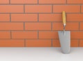 Trowel Leaned Against a Wall