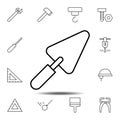 trowel, maintenance icon. Simple thin line, outline vector element of Construction tools icons set for UI and UX, website or Royalty Free Stock Photo