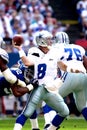 Troy Aikman sacked by Michael Strahan