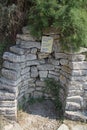 Excavated well of Troy