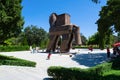 TROY, CANAKKALE, TURKEY - AUGUST 25, 2017: Wooden Trojan Horse in the Ancient City of Troy, Turkey Royalty Free Stock Photo