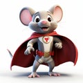 Troy The Cartoon Mouse: A Photorealistic Superhero With Humor And Heart Royalty Free Stock Photo
