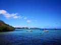 Trou d'eau douce is a calm and idyllic fishing village on the east coast of Mauritius island. Royalty Free Stock Photo