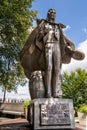 The 12-foot tall aluminum statue of Uncle Sam at the Riverfront Park in Troy