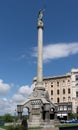 The Soldiers and Sailors Monument, a 50-foot granite column crowned by The Call to Arms, a 17-