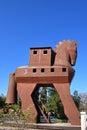 Troy in Turkey - Trojan Horse Royalty Free Stock Photo