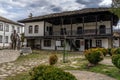 TROYAN, BULGARIA - March 2, 2020:Traditional Bulgarian house near the Museum of Folk Arts and Crafts