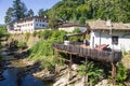 Troyan Monastery on the bank of the river Cherni Osam Bulgaria Royalty Free Stock Photo