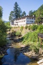 Troyan Monastery on the bank of the river Cherni Osam Bulgaria Royalty Free Stock Photo