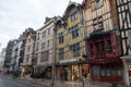 Troyes, France, Champagne, old typical half-timbered houses Royalty Free Stock Photo