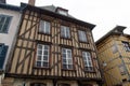 Troyes, France, Champagne, old typical half-timbered houses Royalty Free Stock Photo