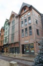 Troyes, France, Champagne, old typical half-timbered houses Royalty Free Stock Photo