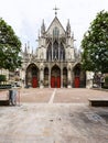 Front view of Basilique Saint-Urbain de Troyes Royalty Free Stock Photo