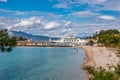 Trpanj, Croatia - Jun 16, 2020: picturesque Adriatic coast in Dalmatia region